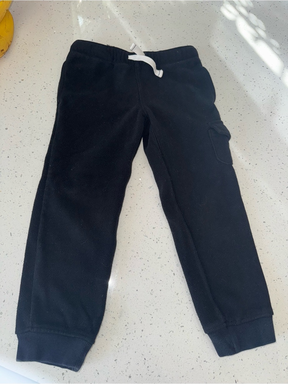 Black Kids Fleece Jogger Pants - Classic Comfort